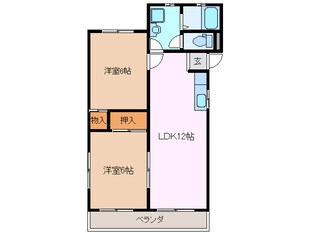 三日市駅 徒歩4分 2階の物件間取画像